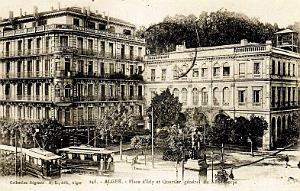 ALGER - PLACE D'ISLY - QUARTIER GENERAL DU XIXE CORPS - 1918